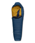 Cosmic 20 Down Mummy Sleeping Bag With 550 Fill Power Down, Recycled Fabrics And PFAS Free DWR, open view showing interior color.