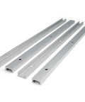 Rock Solid 400Mm T Track Slider Kit Aluminum Alloy Jig Rails With Pre Drilled Mounts And Self Tapping Screws on white background.