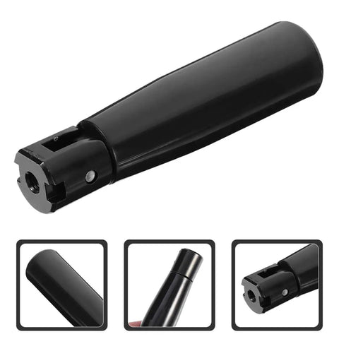 Black Foldable Crank Handle With Rotating Ergonomic Grip M6 Screw Base For Lathe Drill Press Machine Tools Serious Torque Control Knuckle Saving Build Straightforward Install Hella Comfortable Grip Daily Workhorse Tool