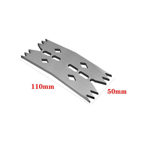 Heavy Duty Stainless Steel Clamping Plate For Woodwork And Metal Fabrication With Serrated Slots and Flexible Positioning For CNC Routers and Carpentry Projects That Get Stuff Done Right The First Time Every Damn Day, 110x50mm.