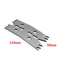Versatile Wood Clamping Plates For Carpentry Pros And Crafters With Precision Serrated Tooth Ends That Bite Hard Into Slabs, 110mm x 50mm stainless steel plate.
