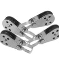 Stainless Steel Single Pulley Block Set For Rope Sailing Kayak Boat Hardware Four Piece Marine Bearing Wheel Kit