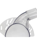 Edge-forming hood from Three Piece Dust Extraction Hood Kit For MR23 Series Routers Edge Forming And Flat Surface Routing With Front Or Back Facing Hoods.
