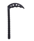 Polypropylene Hard Plastic Kama For Training Black Large Size Lightweight Yet Durable Martial Arts Practice Weapon