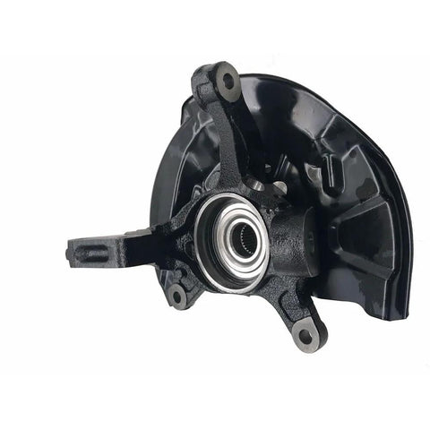 Front right suspension knuckle with wheel hub bearing for ES300 new replacement part R9-60026SKA, black metal, ISO TS 16949 certified