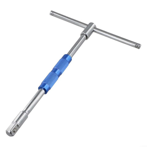 Pro Grade Half Inch Drive T Handle Socket Wrench Built Tough With Detachable Shaft And Grippy Heat Treated Carbon Steel Grip, 10.2 inch.