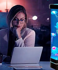 LED Fantasy Jellyfish Lamp With Color Changing Lights For A Chill Sensory Aquarium Mood Vibe 15 Inch Tall Dope Ambient Night Light for Adults on Office Desk