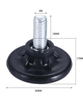 Screw On Adjustable Furniture Feet Pad Anti Slip Leveling Height Bolt Balance For Table Legs Chairs And Sofas M8x18x38mm