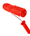 Heavy Duty Textured Rubber Paint Roller For Decorative Accent Walls DIY Hella Smooth Embossing Designs With Comfortable Grip Handle close-up view