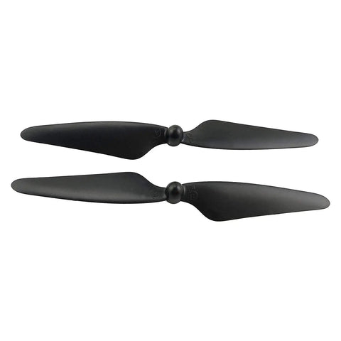 Image of two black propellers from 16 Piece Drone Propeller Set For Brushless Quadcopters Replacement Blades For Hobby Drones.