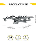 Spruce Goose Static 3D Metal Model Kit Hughes H-4 Hercules Replica 26-Piece DIY Metal Model Set dimensions illustration