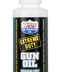 Extreme Duty Gun Oil 4oz bottle for high heat, high friction firearms lubrication, labeled for maximum heat resistance.