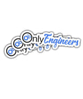 Engineers Sticker Pack 3 Pcs For Laptop Water Bottle Car Helmet Skateboard Guitar And More Geeky Tech Humor Improvise Theme A Perfect Mechanical Engineer Gift For Nerds Makers And Tech Geeks featuring "Only Engineers" decals.