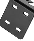 Joyzan motor mounting bracket, black metal base with multiple elongated mounting slots
