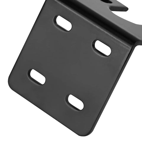 Joyzan motor mounting bracket, black metal base with multiple elongated mounting slots