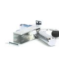Heavy Duty Hydraulic Door Closer 1092-000004 For Commercial Doors in silver with adjustable speed and latch, Netherlands made