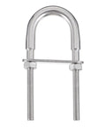 U-bolt with nuts and washers, stainless steel 304, M6x90 for marine and trailer fastening