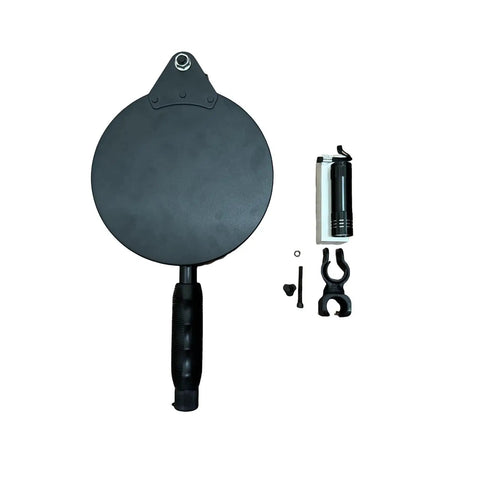 Under Vehicle Inspection Mirror With LED Light, 8 Inch Wide PVC Mirror, 180 Degree Adjustable, Telescopic Handle, accessories included.