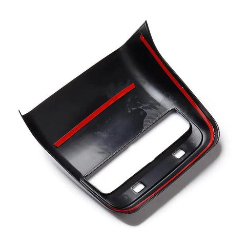 Sharp Matte Carbon Fiber Rear Air Vent Shields Plus Center Console Armrest Pads For Tesla Model Y And Model 3 No Sweat Snap On Abs Upgrade That Brings Clean Vibes Daily - close-up view of rear air vent cover