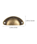 Vintage Wardrobe Handles And Drawer Pulls Antique Brass Half Moon Cabinet Hardware For Furniture Drawers And Doors shown