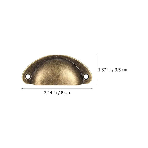 Vintage Wardrobe Handles And Drawer Pulls Antique Brass Half Moon Cabinet Hardware For Furniture Drawers And Doors shown