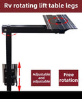 Rotating Aluminum Table Legs For Rv Campers No Fuss Setup Lightweight Detachable Support Base with adjustable lift mechanism