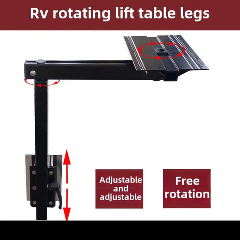 Rotating Aluminum Table Legs For Rv Campers No Fuss Setup Lightweight Detachable Support Base with adjustable lift mechanism