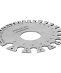 Pro Grade Stainless Steel Round Hole Diameter Gauge For Wires And Rods, Precision Measuring Tool Ruler, high contrast