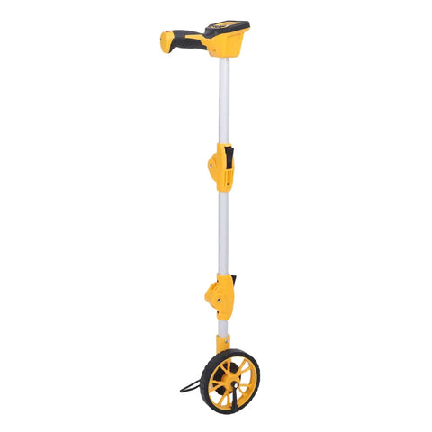 Tbest Digital Display Measuring Wheel 93cm Length with sturdy yellow handle and durable wheel for accurate measurements.