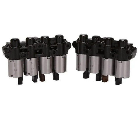 Transfer Case Shift Motor Kit 2 Pack For Tiguan And Golf 7 FWD DQ200 0AM 7 Speed Transmission Solenoid Assembly With Sealed Waterproof Housing OE Size Direct Plug In Replacement For No More Jerky 2WD To 4WD Shifts. Two black shift motors