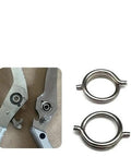 Get Your Hands On 4 High-Performance Torsion Spring Wire Sets With 1.8mm Od And 15mm Length, Crafted From Tough Nickel Plated Steel For Serious Industrial Grind Where Reliability Is Total Vibe And Durability Rules The Game, showing torsion springs and connectors.
