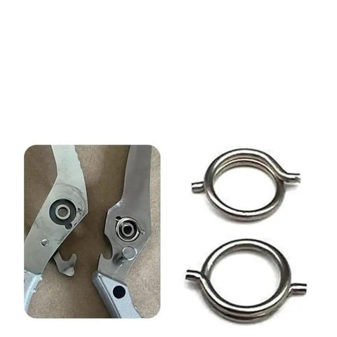 Get Your Hands On 4 High-Performance Torsion Spring Wire Sets With 1.8mm Od And 15mm Length, Crafted From Tough Nickel Plated Steel For Serious Industrial Grind Where Reliability Is Total Vibe And Durability Rules The Game, showing torsion springs and connectors.