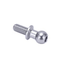 10 Pcs RC Aluminum Alloy Ball Link Track Rod Kit For TT01 TT02 RC Cars Rock Solid Upgrade Kit With Ball Screw Link Rods And Shock Absorber Ends, Light Weight And Durable Silver Finish For Stronger Steering And Smoother Rides. silver ball screw end for RC steering link