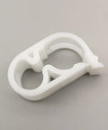 White clamp from the Ten Piece Adjustable Tubing Clamps Set For One Quarter To One Half Inch Flexible Tubes with flow control