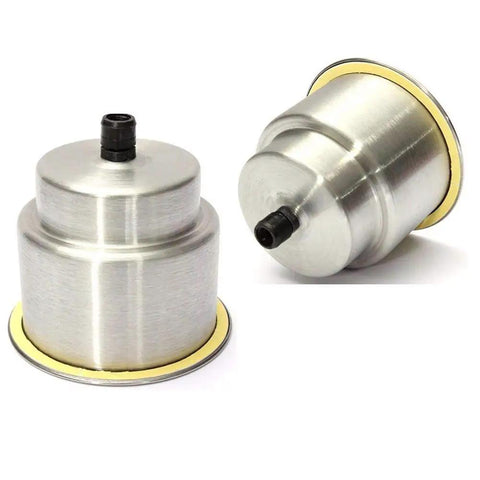 Two Pack Boat Cup Holder Inserts Built From Marine Grade Stainless Steel With Drain Fits Standard Three Five Eighth Inch Hole