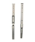 Two Pack 200mm Three Section Full Extension Drawer Slides featuring smooth gliding for cabinet access, metal construction.
