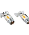 6 Pack Fire Sprinkler Heads 1/2 Inch Pipe Thread Copper Alloy Automatic Sprayer 135F Quick Response with glass bulb triggers.