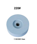 Heavy Duty Dual Grit Sharpening Wheel For Five Inch Bench Grinders With No Sweat Water Cooling, 220 grit, 118X38X14mm.