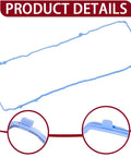 3.6L High Performance Valve Cover Gasket Set Plus Intake Manifold Gasket Kit For 2011 To 2020 Chrysler 200 300 Dodge Challenger Jeep Cherokee Wrangler Ram V6 Engines blue gasket set close-up