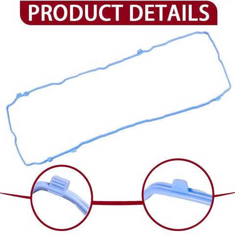 3.6L High Performance Valve Cover Gasket Set Plus Intake Manifold Gasket Kit For 2011 To 2020 Chrysler 200 300 Dodge Challenger Jeep Cherokee Wrangler Ram V6 Engines blue gasket set close-up