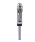 Heavy Duty Tungsten Carbide Flush Trim Router Bit With Double Bearing Design, 1/4 Inch Shank And 3/8 Cut Diameter.
