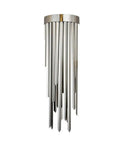 Modern Minimalist Wall Sconce Lighting Fixtures For Bedroom And Hallway Sleek Stainless Steel Build With Cozy Glow Next Level Space Maker For Living Rooms And Hotels 25 To 80 Cm Fits, featuring elegant stainless steel strips.