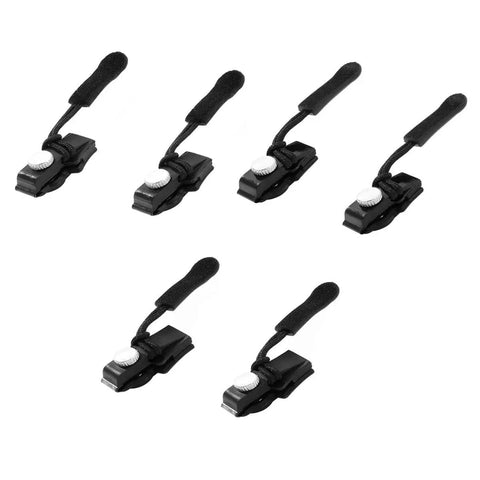 6-Piece Zipper Repair Kit With Removable Heads For Luggage, Bags, Backpacks And Clothes displayed on white background.