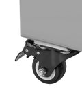 Close-up of wheel on Top Tier 550W Commercial Fryer Oil Filter Machine, showcasing sturdy design for easy mobility in bustling restaurants.
