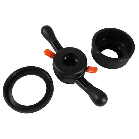 Wheel Balancer Repair Kit With Cone Set For Tire Machine Cups And Quick Release Hub Wing Nut Tools Durable Plastic Construction For Long Lasting Performance Easy Balancing And Quick Tire Changes Thread Pitch Compatible, black plastic cone set and ring