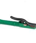 Heavy Duty Copper Welding Clamp Holder For 300 To 1000 Amps, featuring a green rock hard handle, used for auto repair and garage projects.