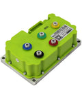 Heavy Duty Programmable Motor Controller For Electric Scooter And Motorcycle Boost Throttle Response With Easy Tune Options And Knockout Torque, green casing.