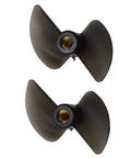 Two Pack H102 RC Boat Propeller Set With 2.4mm Locknuts For H100 H102 H106 H108 H120 Models Replacement Propellers And Spare Parts For TKKJ Skytech High Speed Boats
