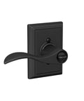 Wakefield Trim Keyed Entry Lever in Matte Black for doors, reversible right or left swing, easy install with self aligning screws