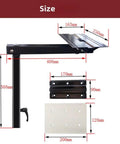 Rotating Aluminum Table Legs For RV Campers dimensions illustration showing size details 408mm height 250mm width.
